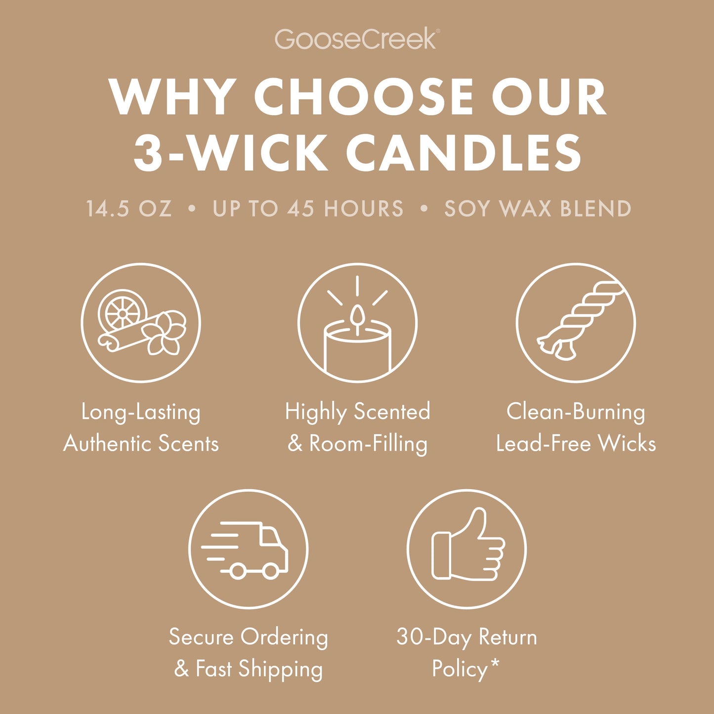 Teakwood 3-Wick Candle