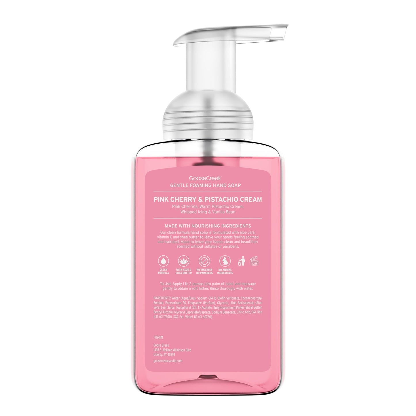 Pink Cherry & Pistachio Cream Lush Foaming Hand Soap