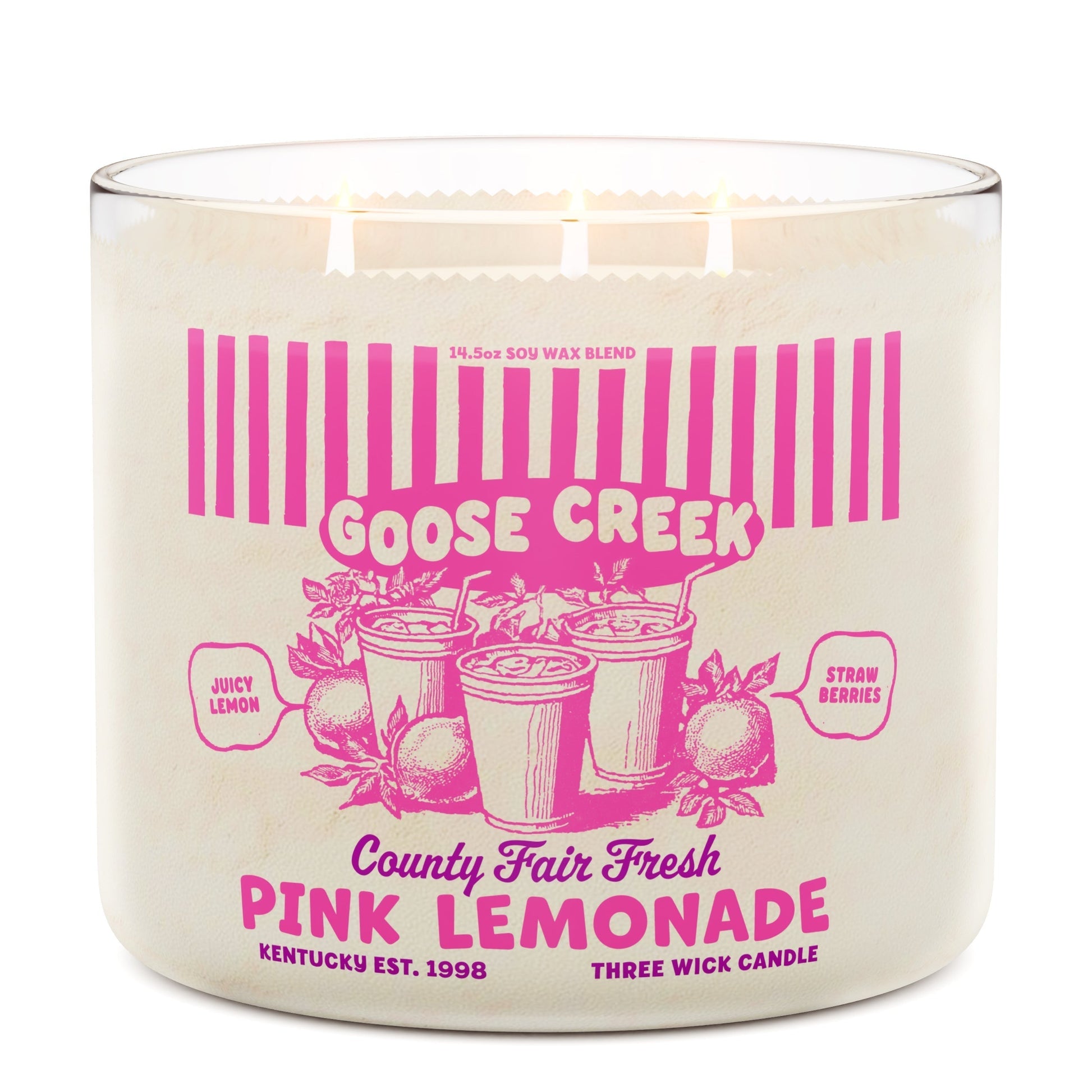 Pink Lemonade 3-Wick Candle