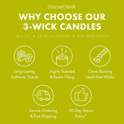 Shoreline Woods 3-Wick Candle